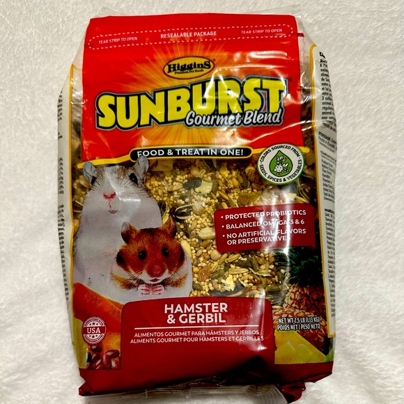 Higgins Sunburst Gourmet Blend Hamster and Gerbil Food; 2.5 lbs; Never Opened - Picture 1 of 4